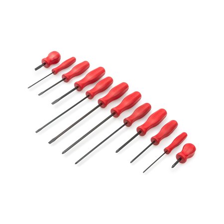 TEKTON Hard-Handle Black Oxide Blade Screwdriver Set, 12-Pc. (#0-#2, 1/8-1/4) DRV40120